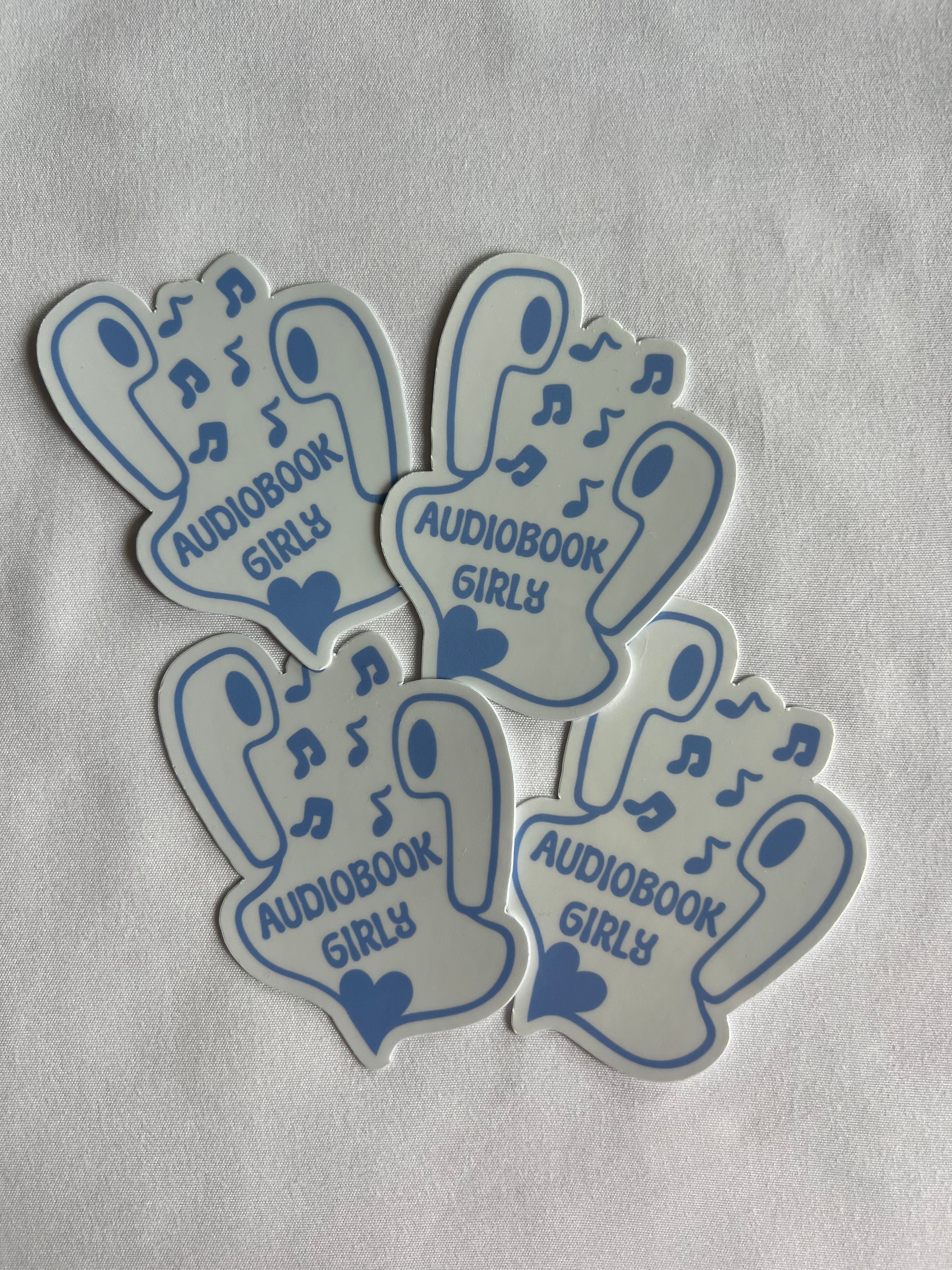 Audiobook Girly Sticker