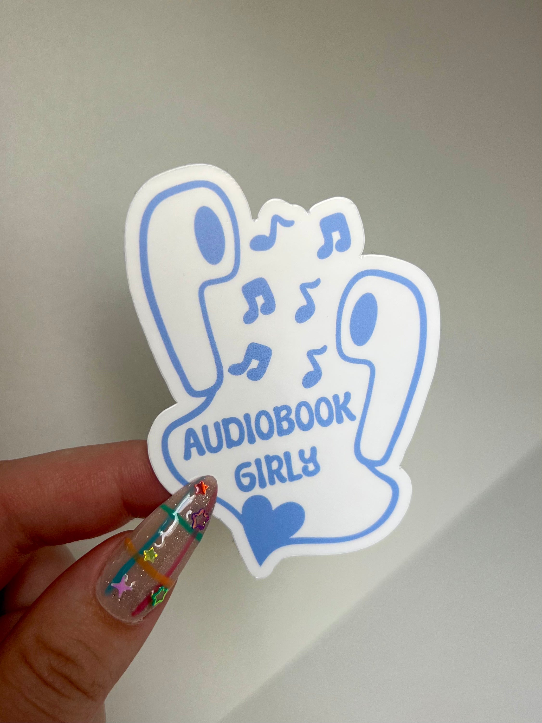 Audiobook Girly Sticker
