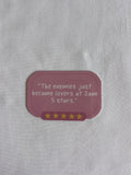 "The Enemies Just Became Lovers at 2am" Sticker