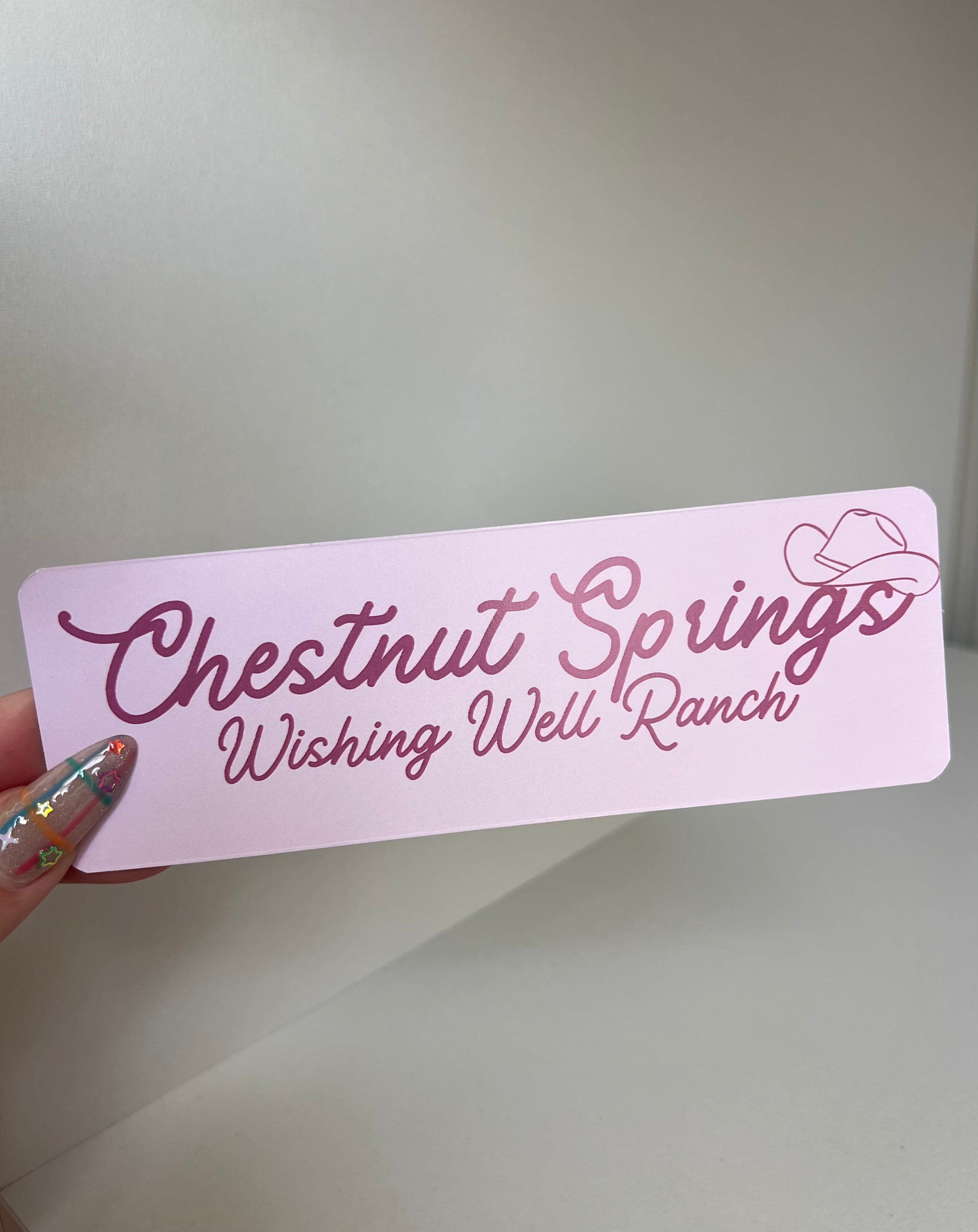 Chestnut Springs Bookmark