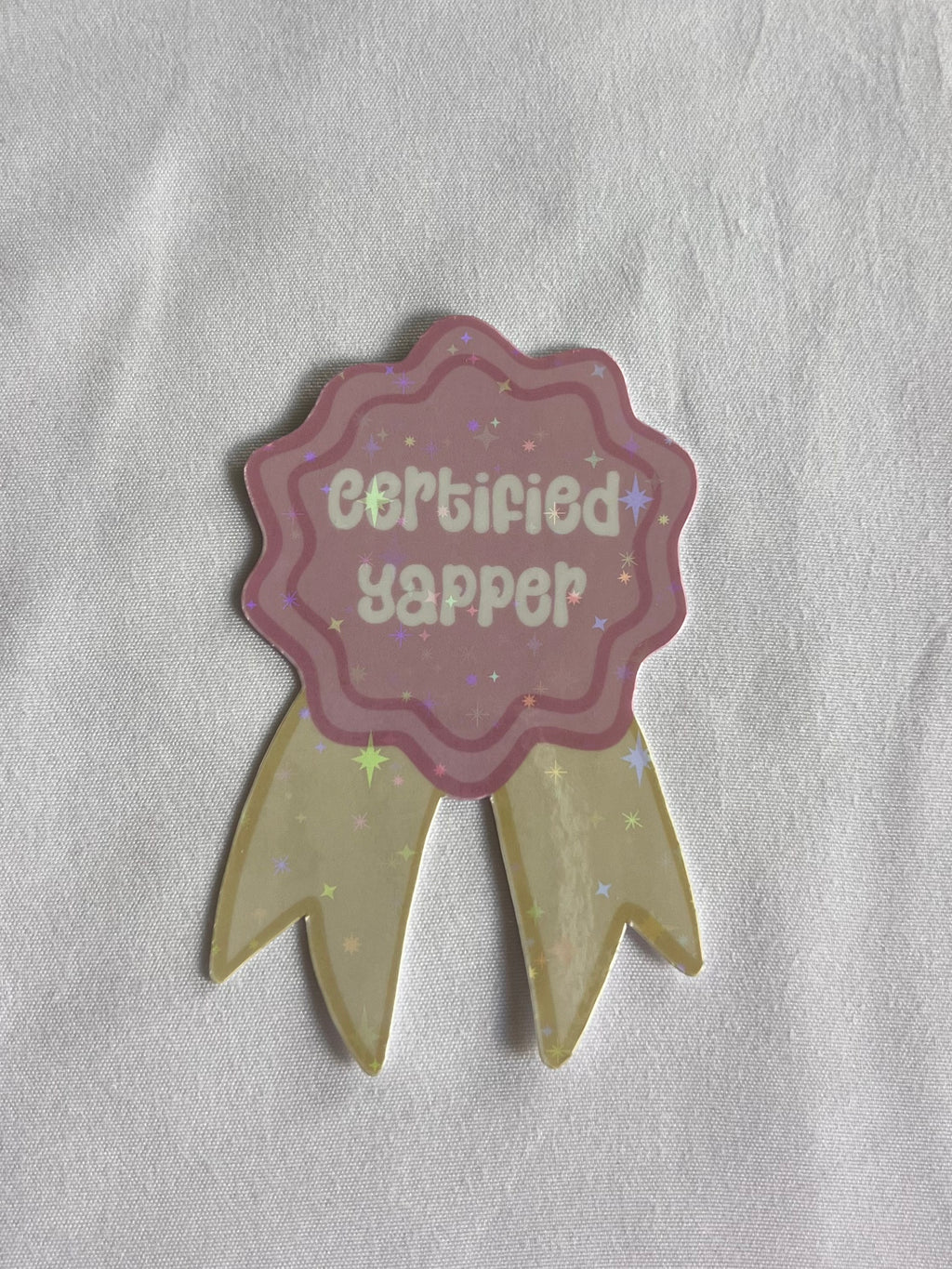 Certified Yapper Badge Sticker