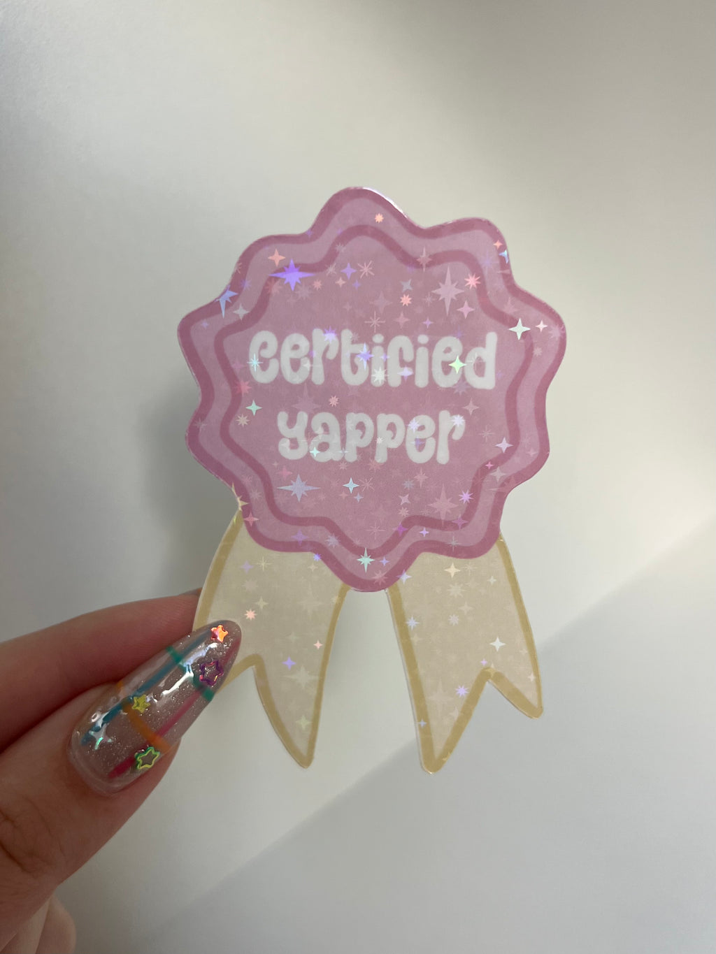 Certified Yapper Badge Sticker