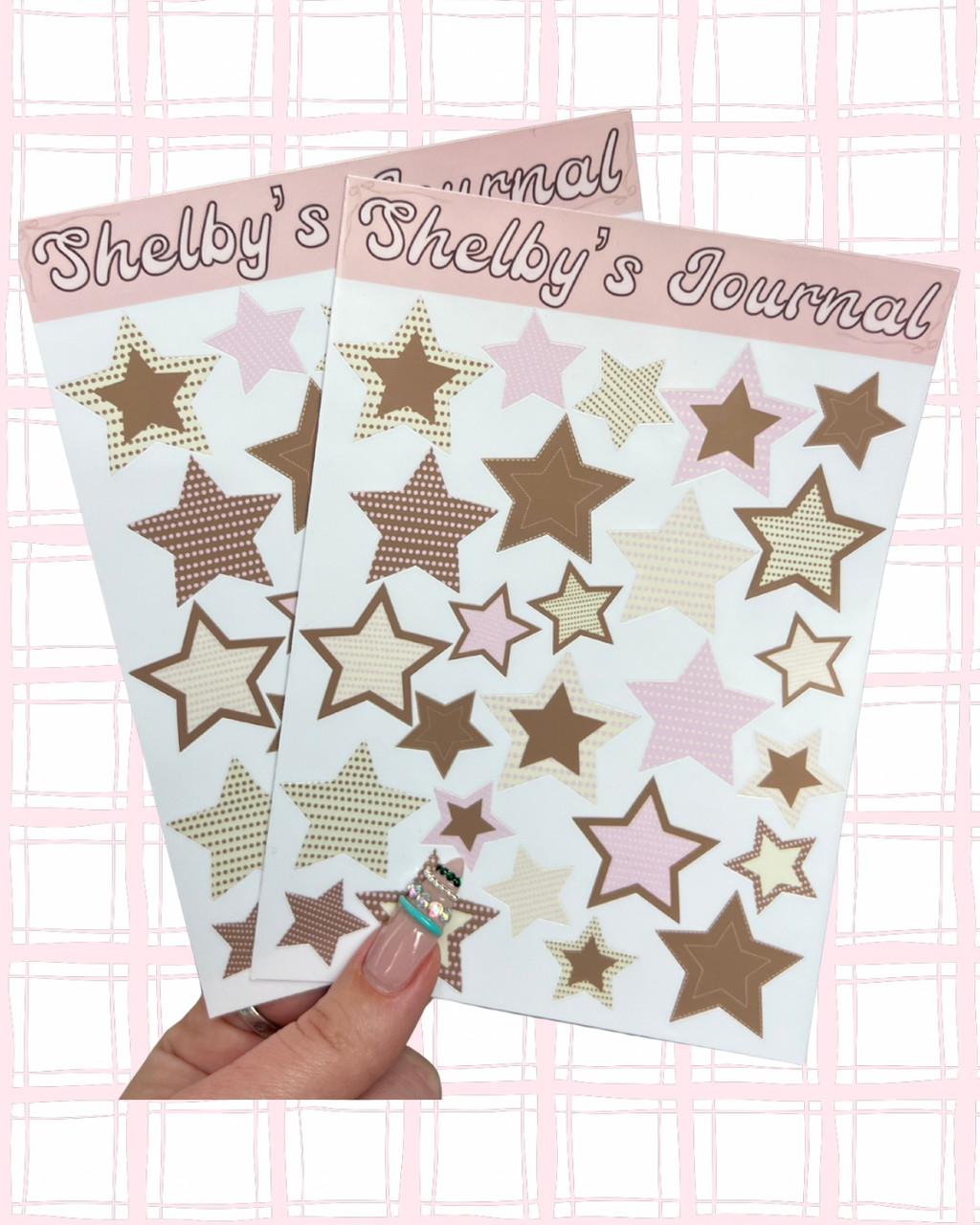 Patterned Stars Sticker Sheet