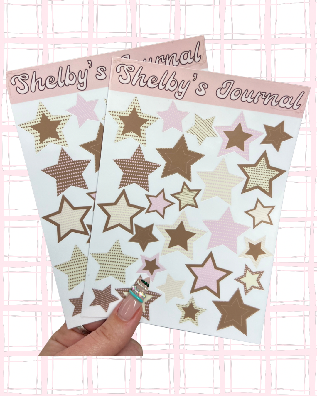 Patterned Stars Sticker Sheet