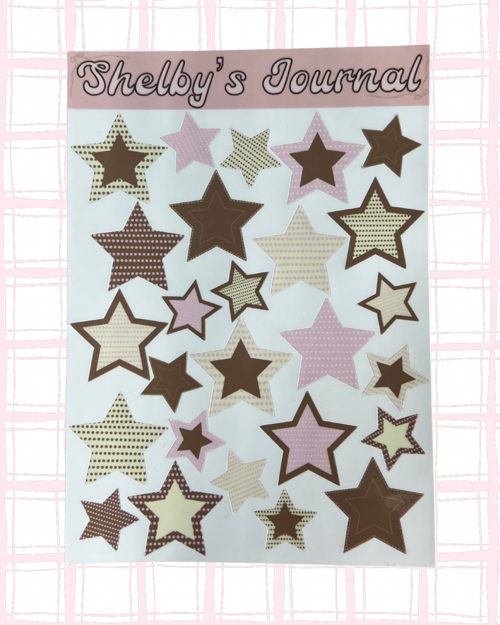 Patterned Stars Sticker Sheet
