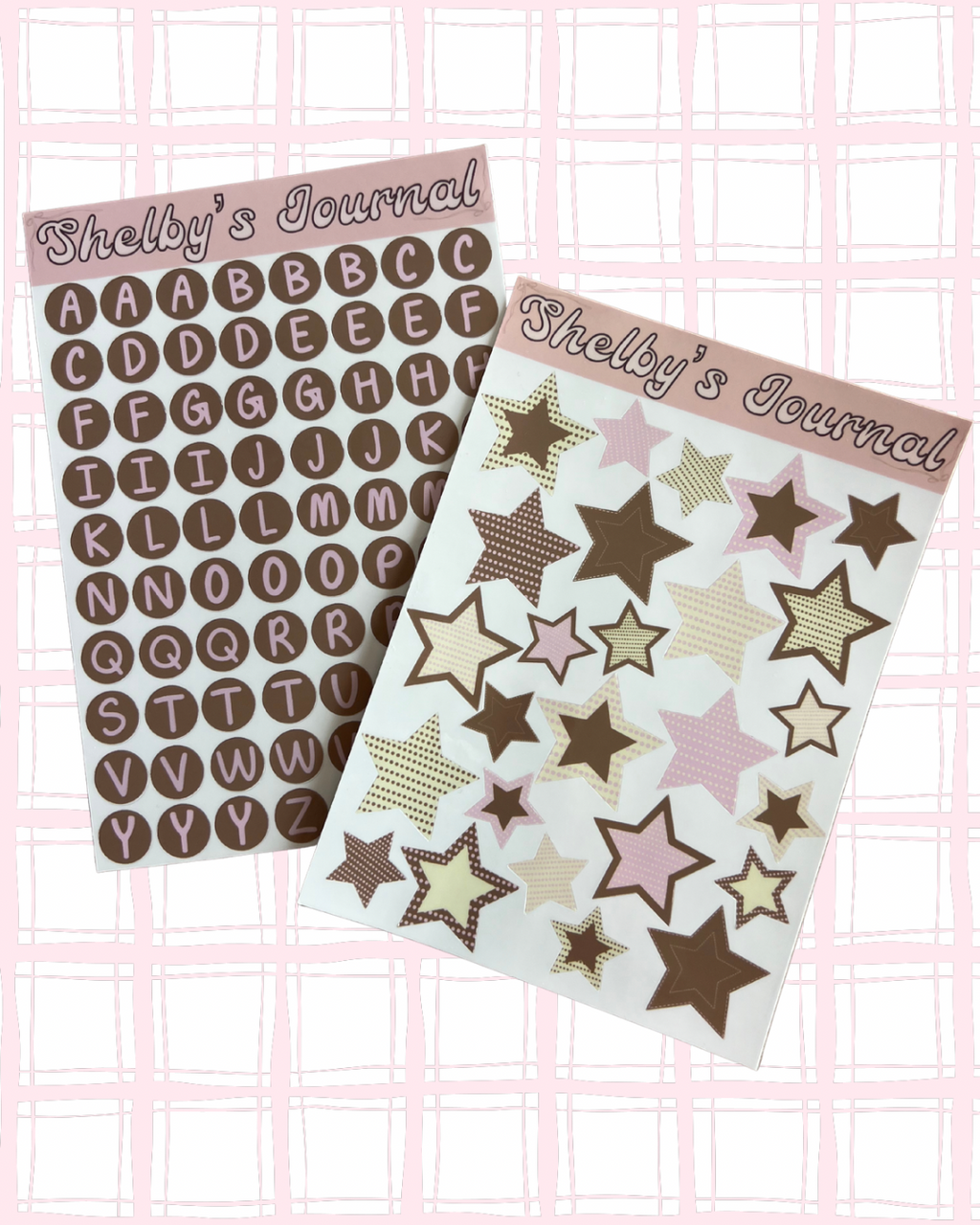 Patterned Stars Sticker Sheet