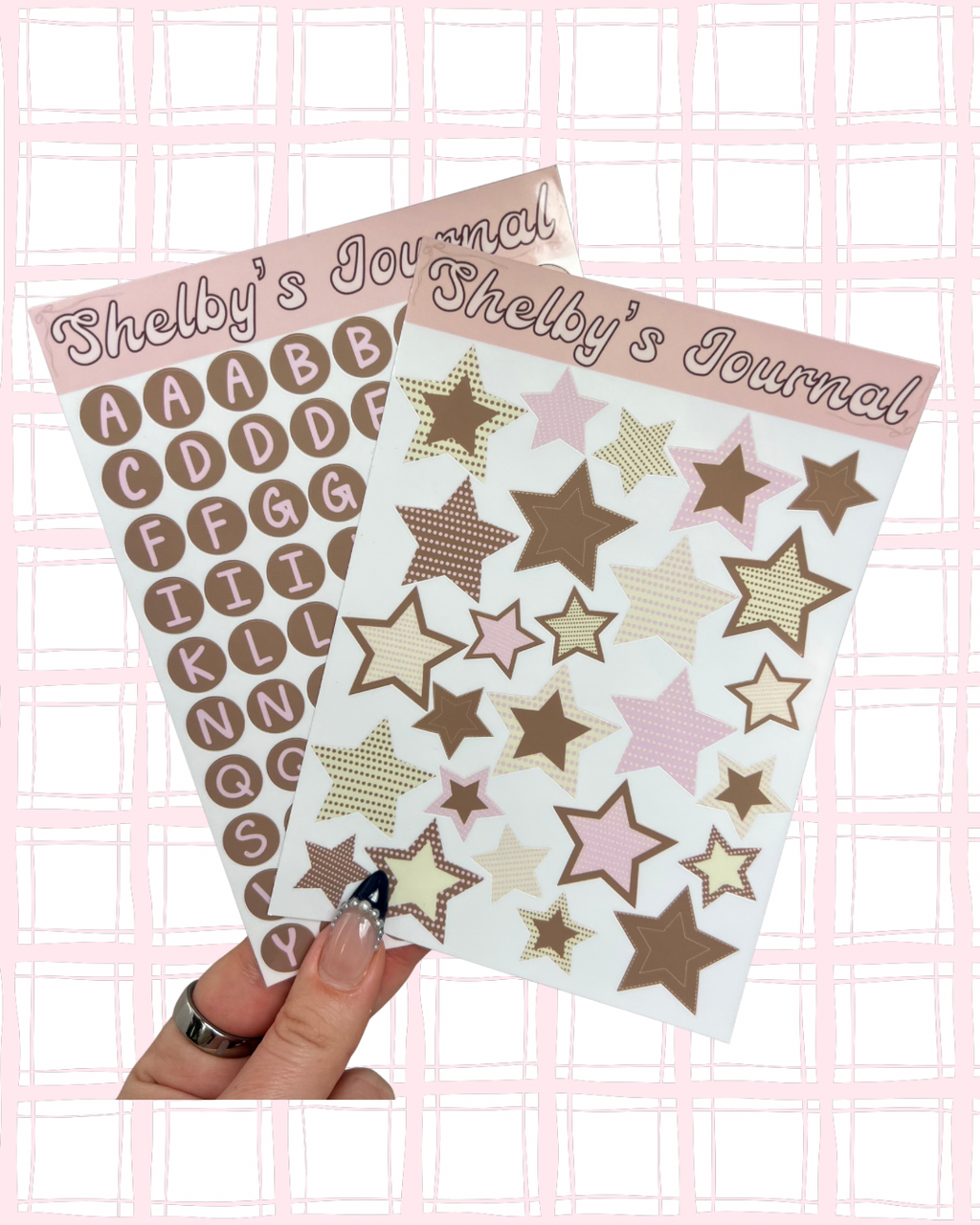 Patterned Stars Sticker Sheet