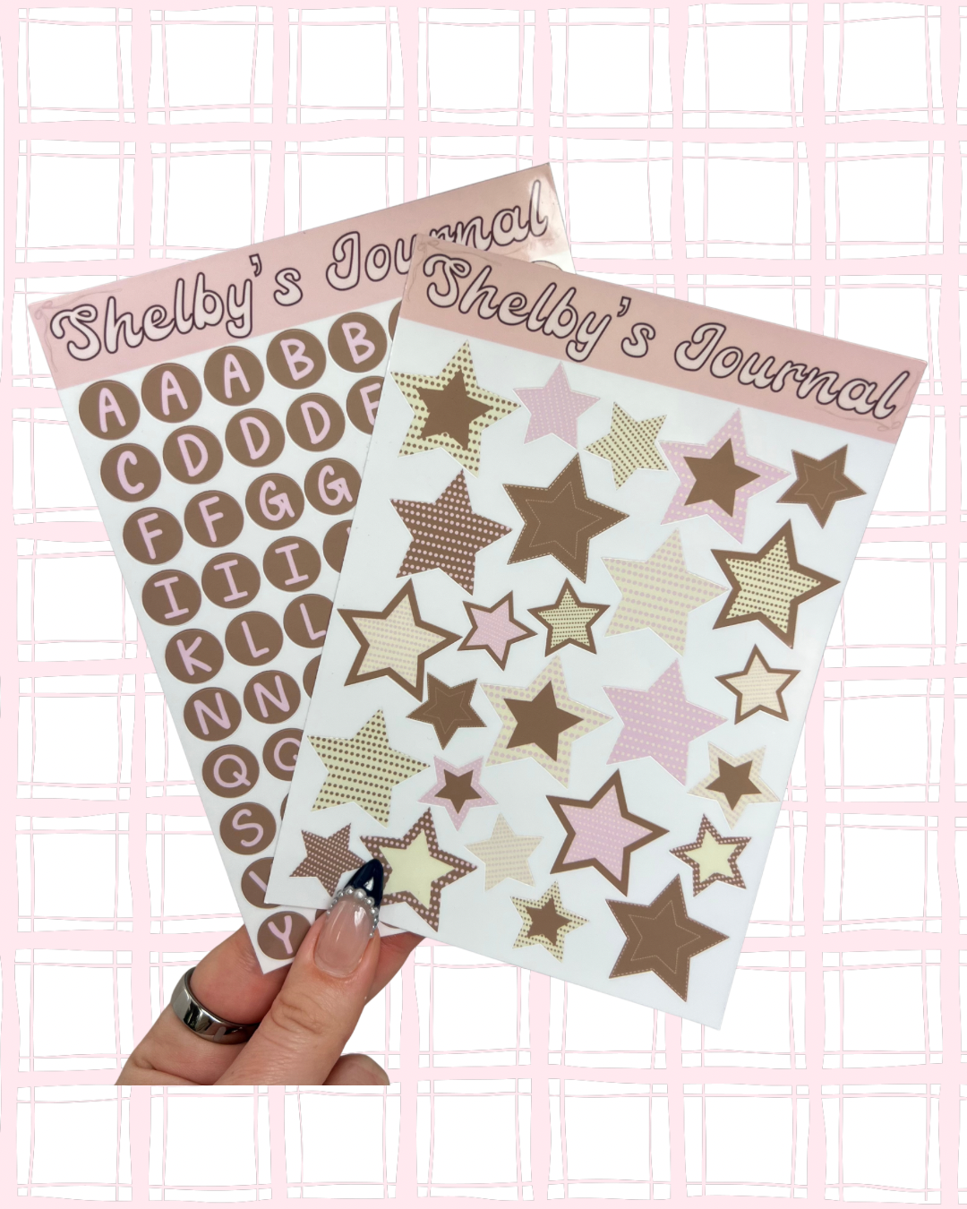 Patterned Stars Sticker Sheet