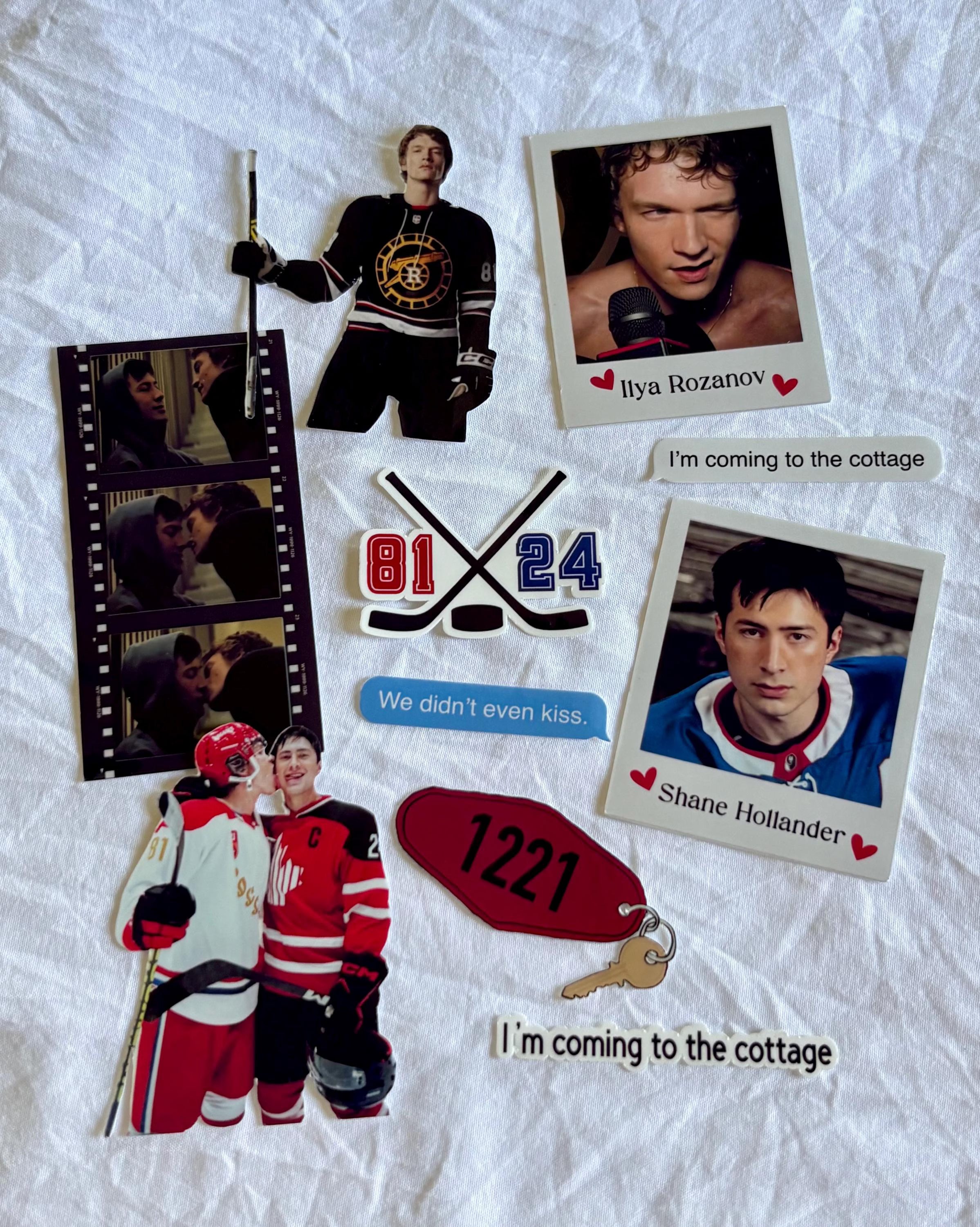 Heated Rivalry Hockey Numbers Sticker