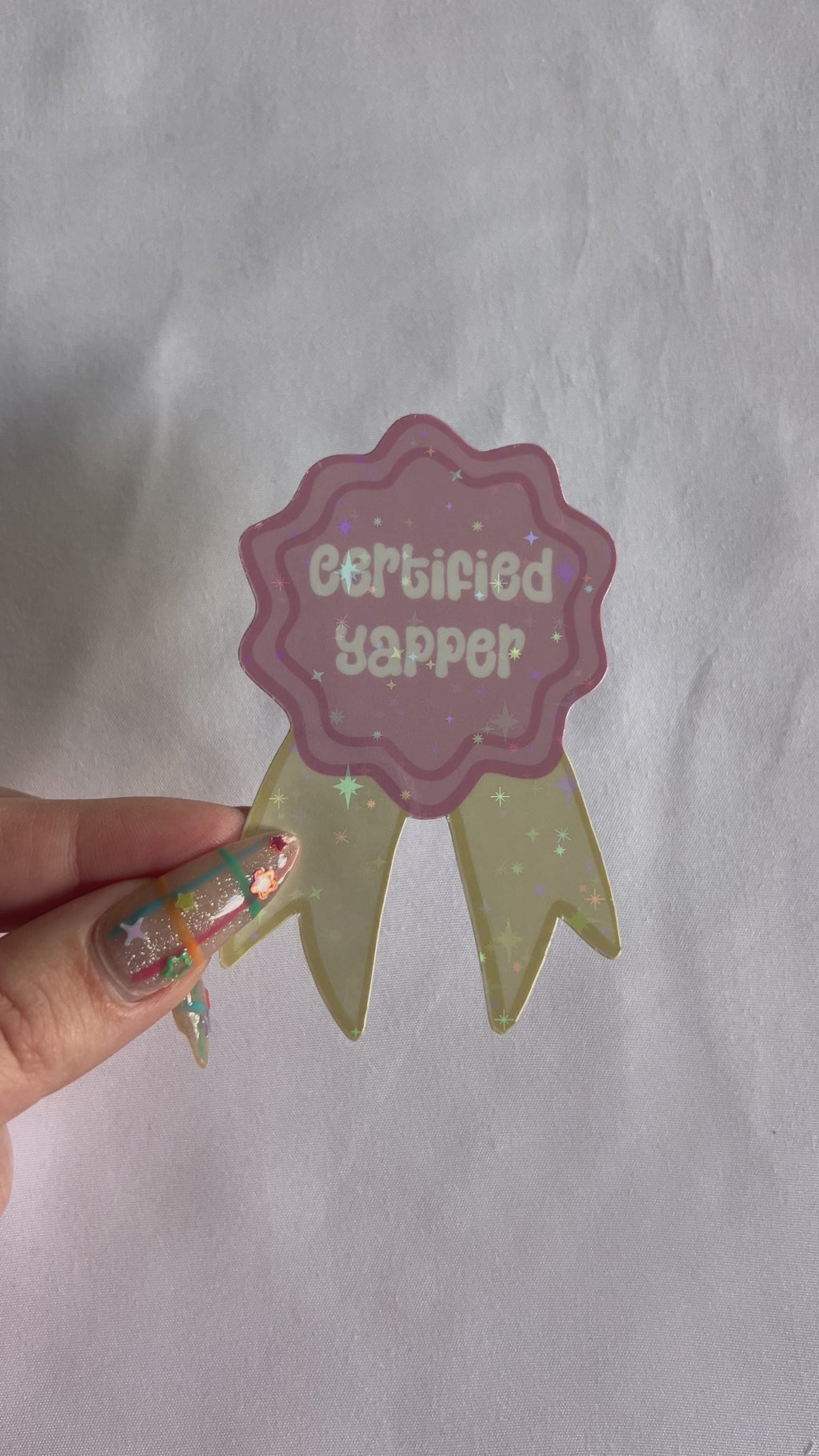 Certified Yapper Badge Sticker