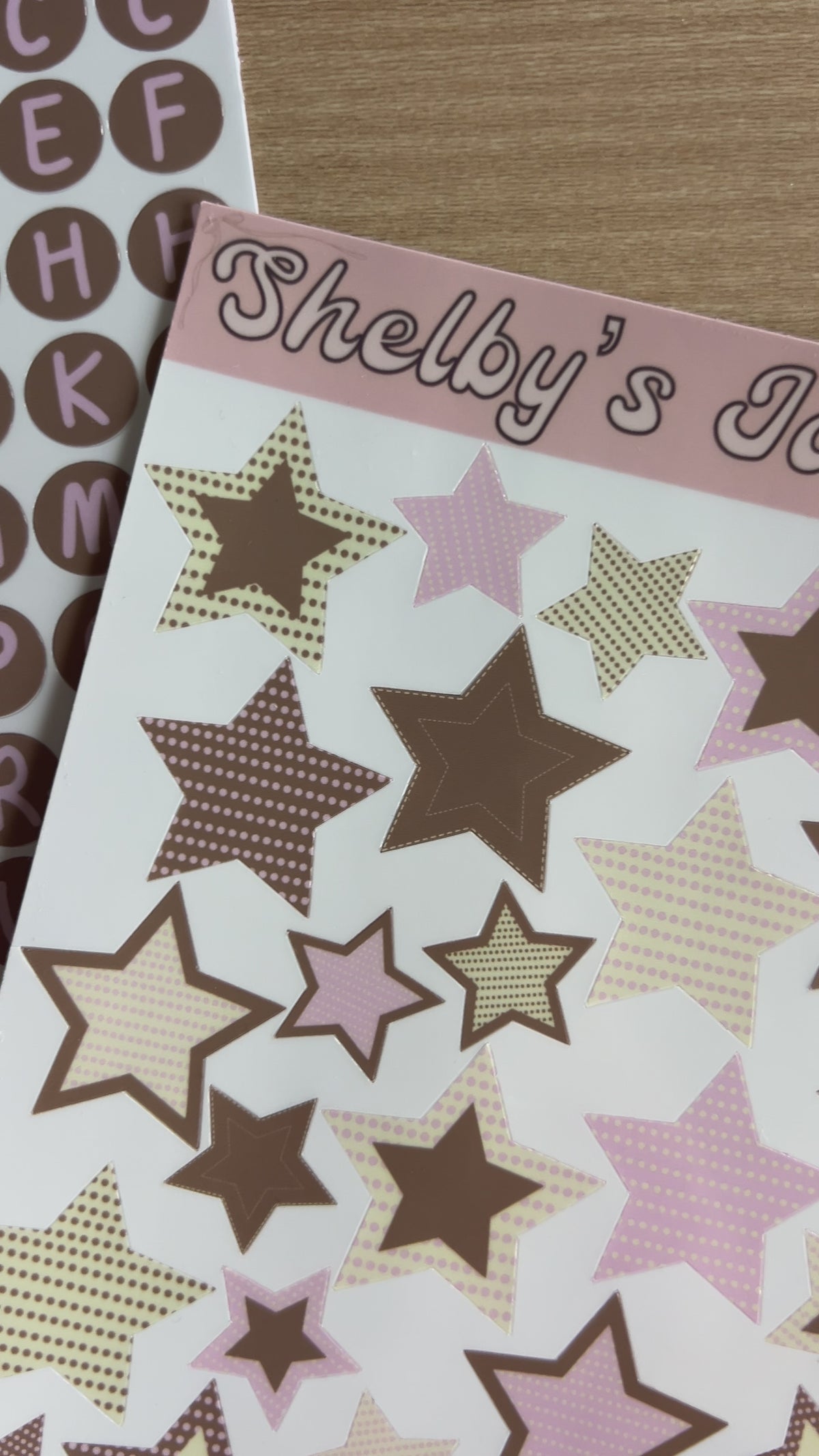 Patterned Stars Sticker Sheet